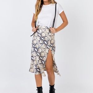Princess Polly Snakeskin Midi Skirt